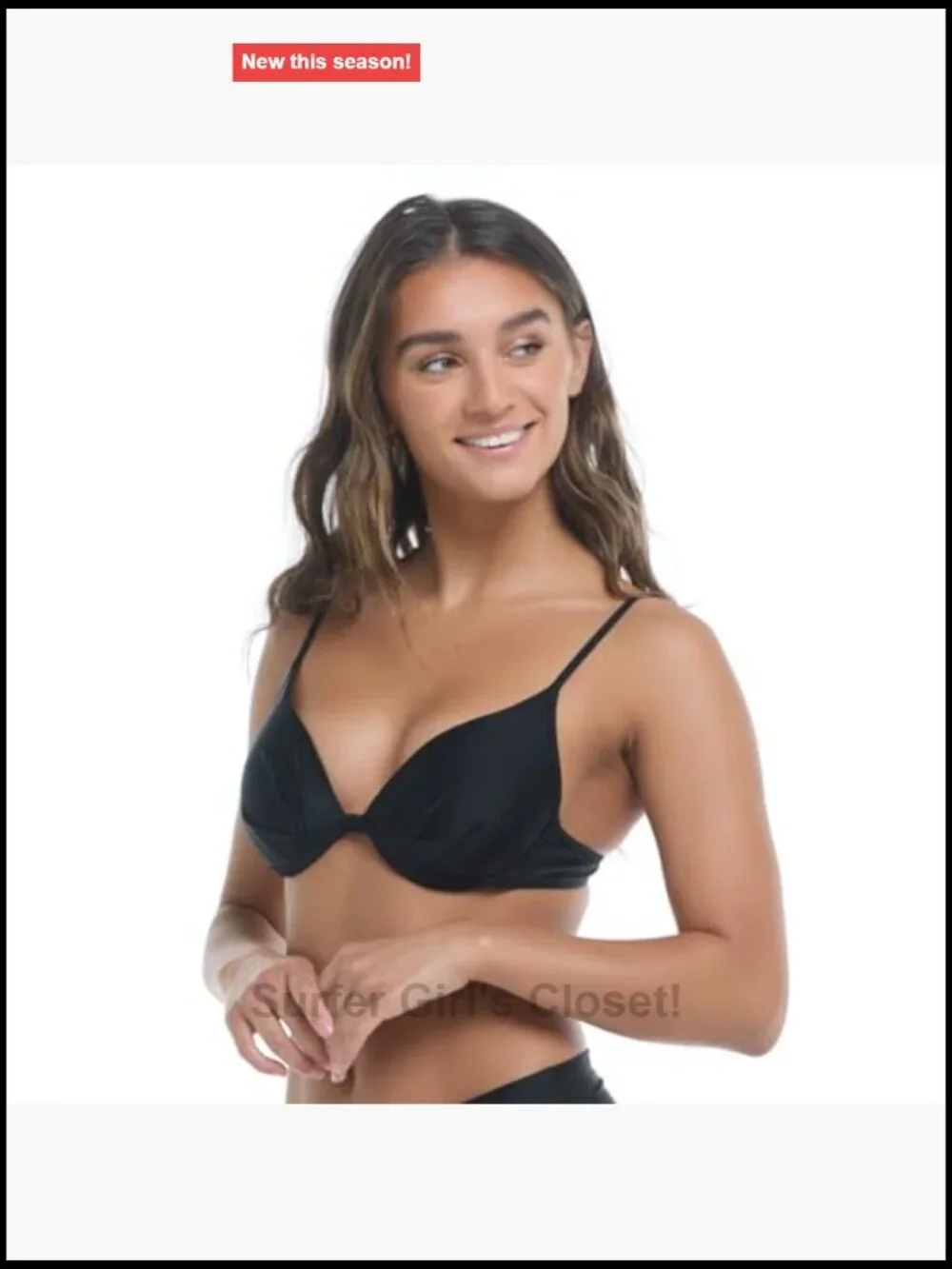 Molded Cup Underwire Push Up Bikini Top Swimsuit